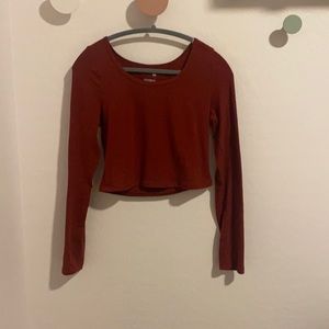 Red long sleeve shirt!